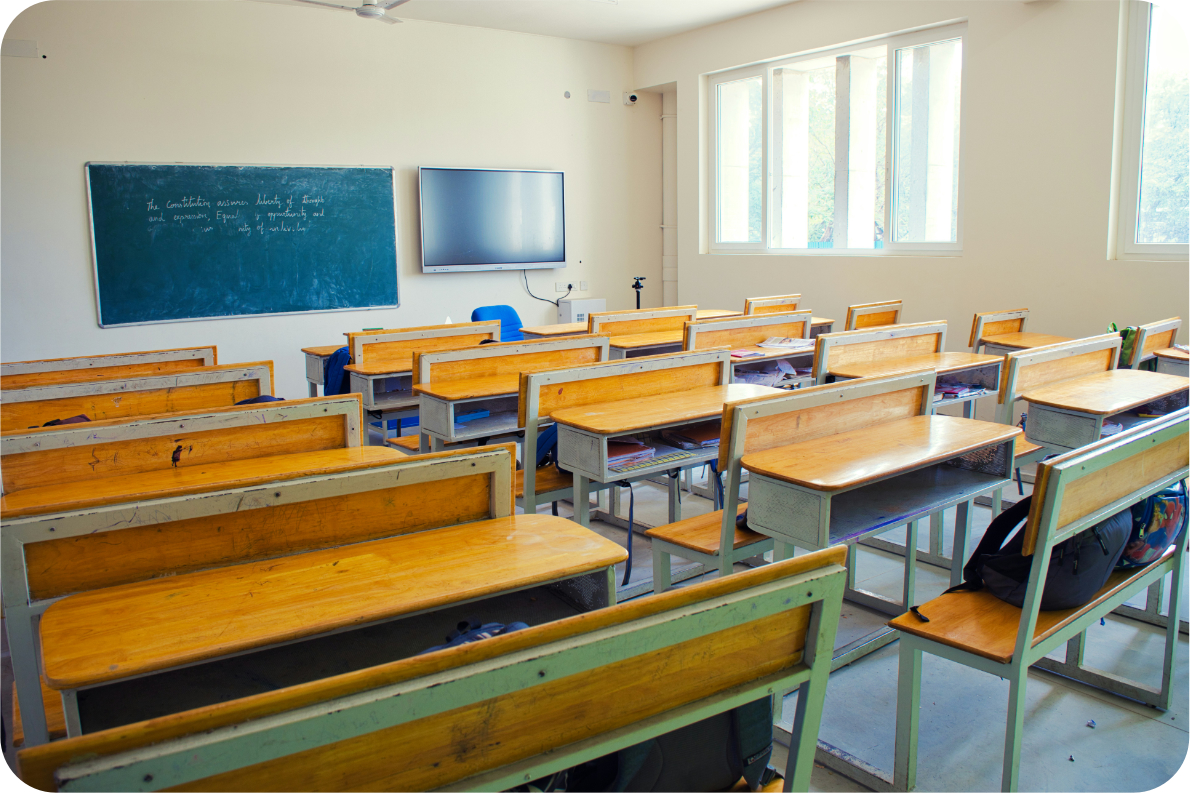 Leeres Klassenzimmer